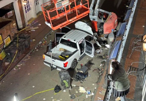 The aftermath of the truck attach in New Orleans