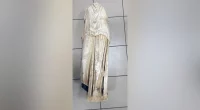 A 2,000-year-old statue is found abandoned in a garbage bag in Greece