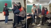 Anti-Israel protesters disrupt Columbia University class, sparking confrontation between students: video