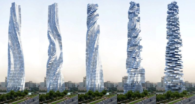 Architect David Fisher drew up plans for a shape-shifting skyscraper that is taller than the shard