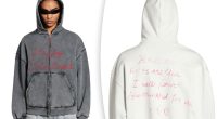 Balenciaga slammed for pushing $1,190 Valentine's Day hoodie riddled with fake lipstick and holes: 'Trash'