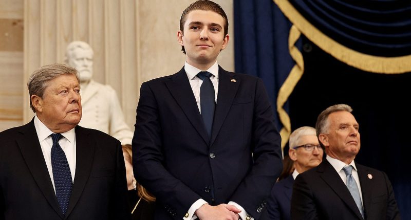 Barron Trump's mysterious comment to Joe Biden at dad's inauguration