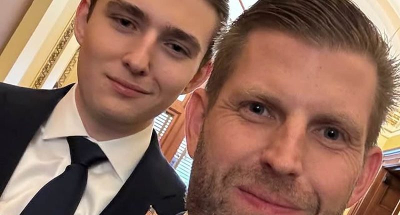 Behind the scenes footage reveals how close Trump siblings are