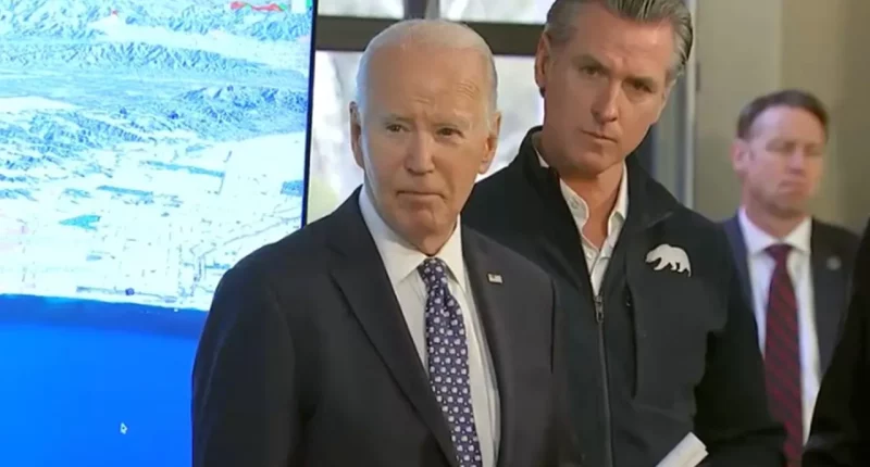Biden celebrates great-grandchild, takes no questions at California wildfire briefing with Newsom