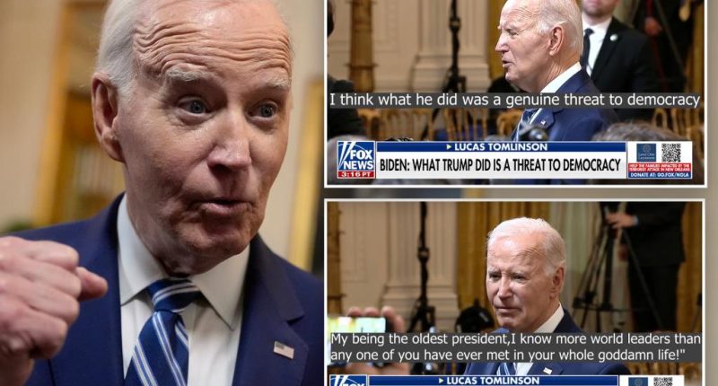 Biden scolds reporters saying he 'knows more world leaders' than they do in their whole 'goddamn' lives