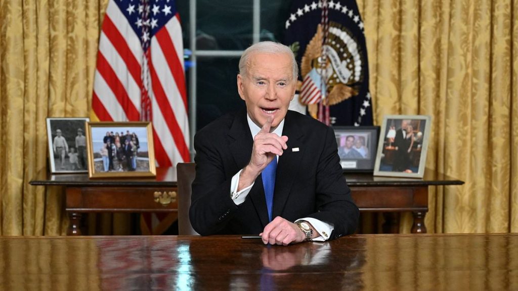 Biden's farewell speech divides nation ahead of new Trump era