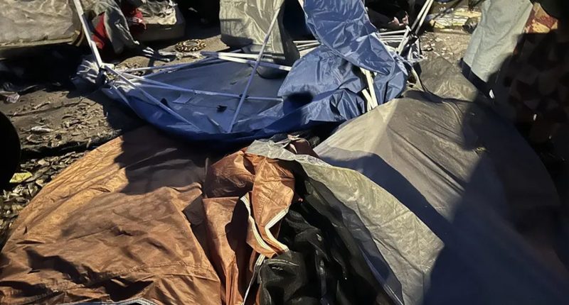 Blue city looks to halt homeless encampment sweeps after city truck crushes sleeping man