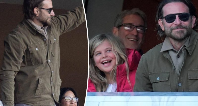 Bradley Cooper spends 50th birthday at game with daughter Lea