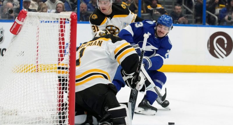 Brayden Point reaches 600 career points in Lightning's 4-1 victory over the Bruins