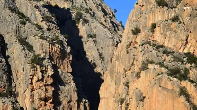 El Chorro mountain accident scene.
