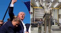 Bronze Trump statueunveiled ahead of inauguration