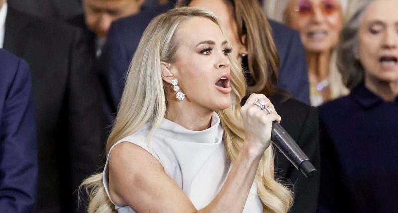 Carrie Underwood had 'hissy fit' after Trump inauguration performance