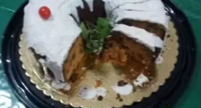 The Christmas dessert was allegedly baked with arsenic-laced flour, cops said