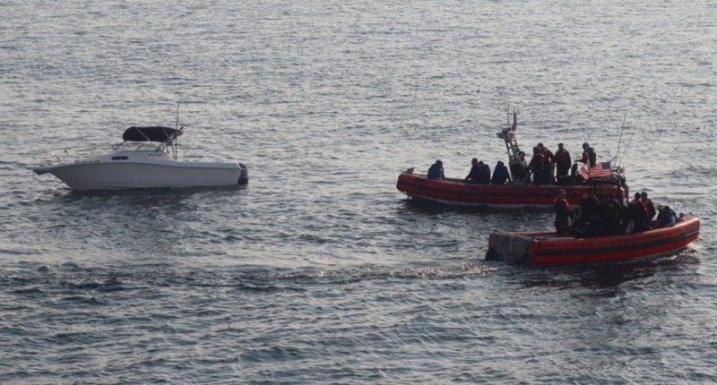 Coast Guard intercepts boat carrying illegal migrants as expulsion flight operations begin