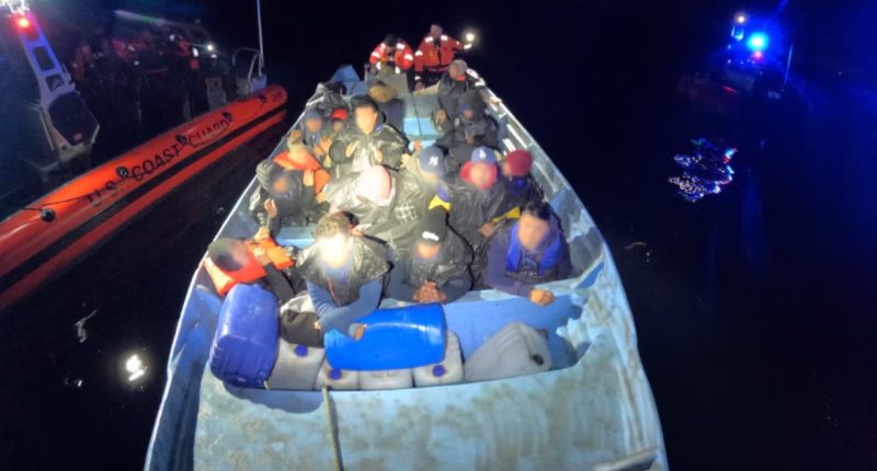 Coast Guard stops boat carrying 21 illegal immigrants heading toward San Diego