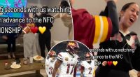 Commanders WAGs let loose after win over Lions in NFL playoffs