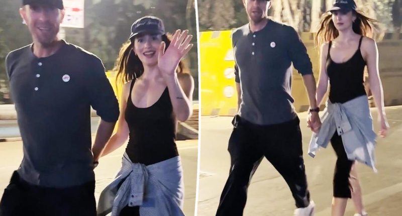 Dakota Johnson, Chris Martin hold hands in India on rare public outing