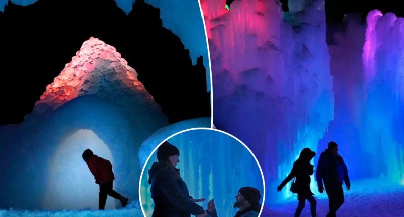 Dazzling Ice Castles draw tourists to New Hampshire, other states