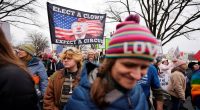 Demonstrators converge in DC for People’s March ahead of second Trump term