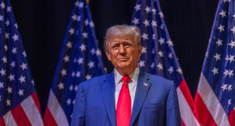 Donald Trump at a campaign event.