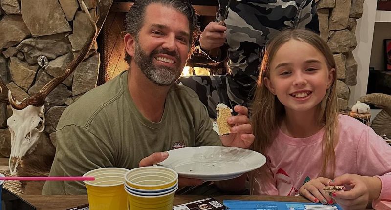 Don Jr's sweet family photo sparks debate as fans spot detail