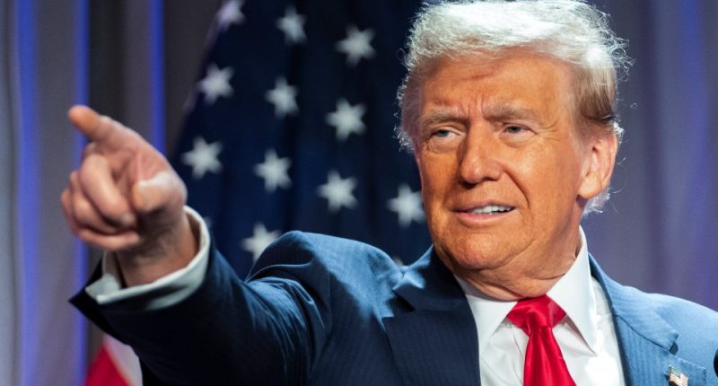 Donald Trump at a campaign event.