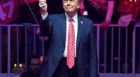 Donald Trump at a rally.