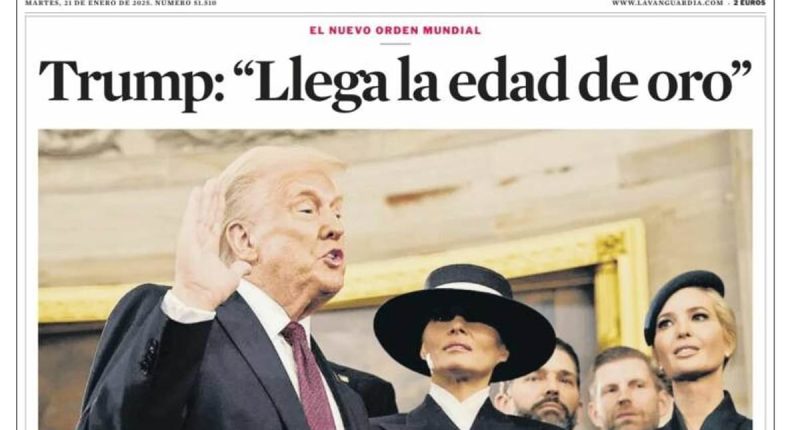 Donald's return to the White House dominates global front pages