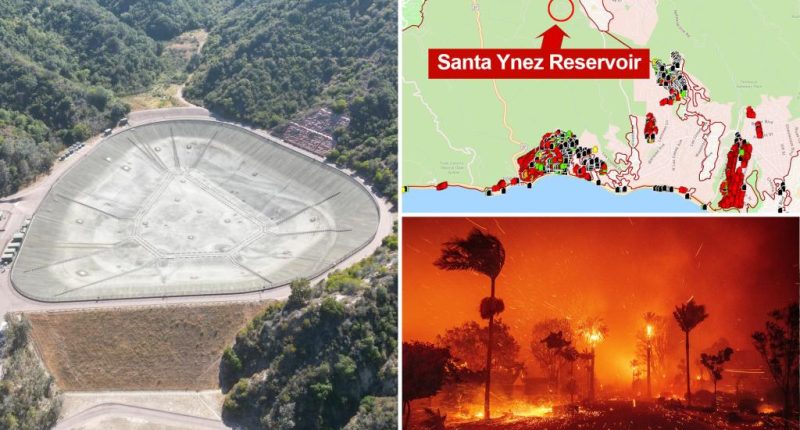 Drained LA reservoir in worst fire-ravaged area has repeatedly needed repairs