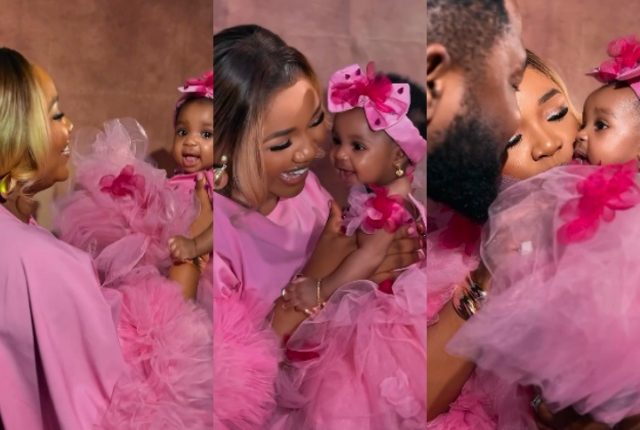 Ekene Umenwa Shows Off Daughter’s Face for The First Time with Powerful Prayers