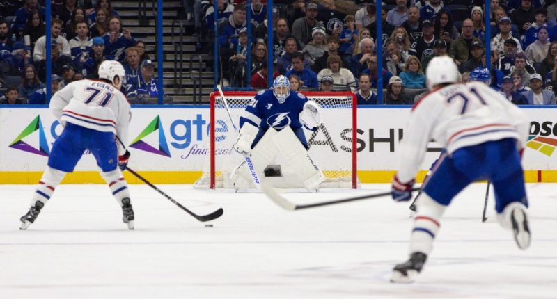 Evans' goal late in the third period completes Canadiens' rally past Lightning in 3-2 victory