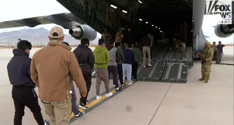 Exclusive look into Trump repatriation flight on C-17 military plane to Ecuador