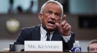 Robert F. Kennedy Jr. testifying before the Senate Finance Committee.