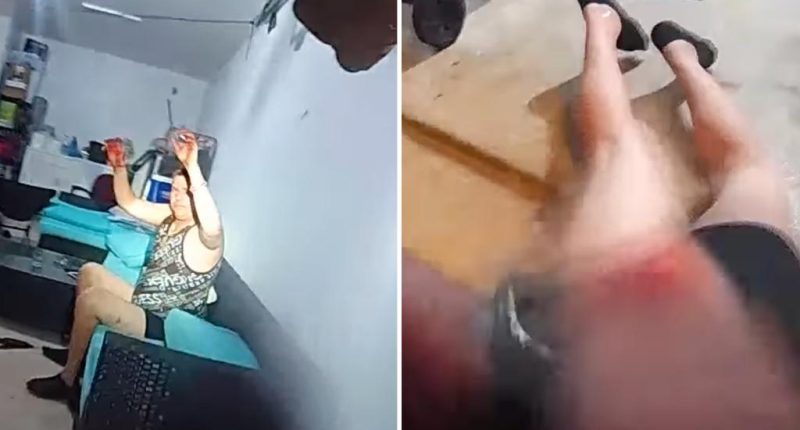 Florida man allegedly slashes woman with knife