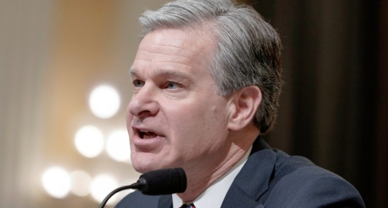 Former FBI director Wray says he stepped down as Trump ‘intended to make a change’