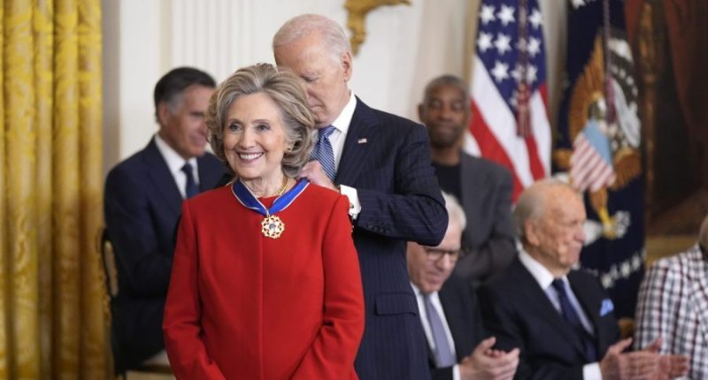 GOP lawmakers hit Biden for awarding Medal of Freedom to Soros, Clinton