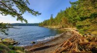 Scenic shoreline of Gabriola Island, Drumbeg Provincial Park.