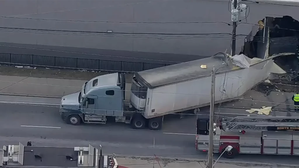 Half a dozen injured after tractor-trailer, dump truck slam into NJ Target