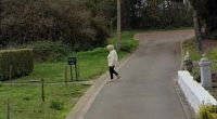 The Google image captured Paulette walking away from her house