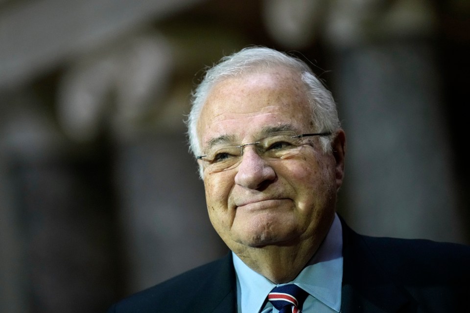 Joe Ricketts, former CEO and chairman of TD Ameritrade, at his son's swearing-in ceremony.