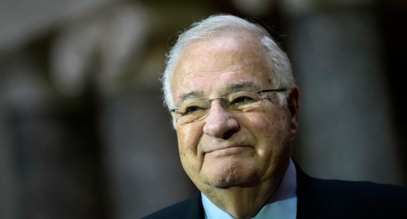 Joe Ricketts, former CEO and chairman of TD Ameritrade, at his son's swearing-in ceremony.