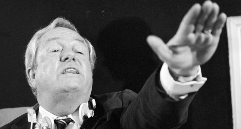 France's far right leader Jean-Marie Le Pen died aged 96, 'surrounded by loved ones', seen above in 1985