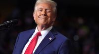 Donald Trump at a campaign rally.