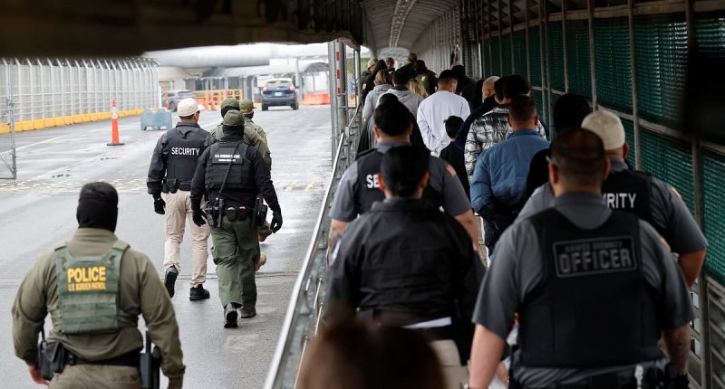 Illegal migrants arrive back in Mexico after being deported from US