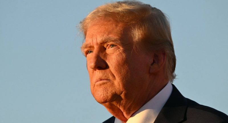 Close-up of Donald Trump.