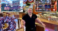Inside Embassy Diner, Long Island's most patriotic diner