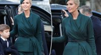 Ivanka Trump wears forest green outfit and matching hat at Donald Trump inauguration