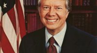 Portrait of Jimmy Carter, the thirty-ninth President of the United States, who served from 1977 to 1981