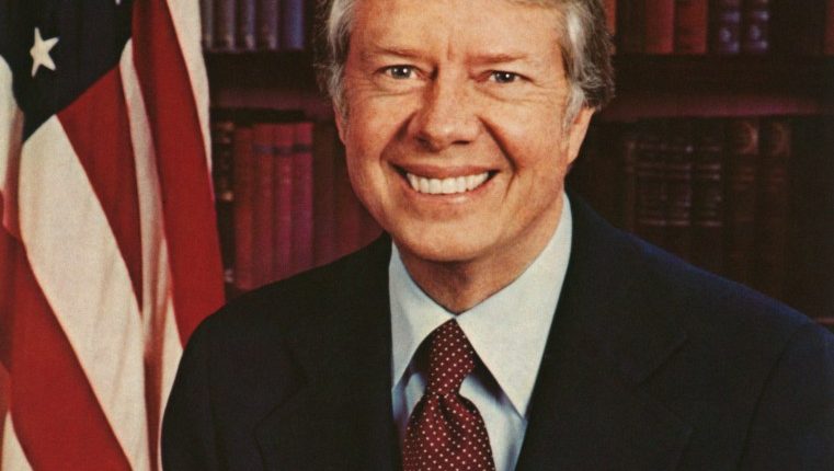 Portrait of Jimmy Carter, the thirty-ninth President of the United States, who served from 1977 to 1981