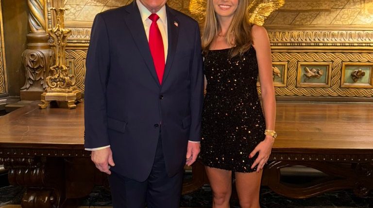 Donald Trump and his granddaughter Kai.